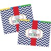 Barker Creek Nautical Chevron Designer Letter-Size File Folders, Multi-Design Set, 24/Package 3957